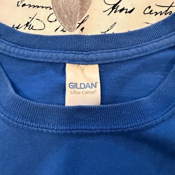 Y2K Royal Blue T Shirt Dias‎ Crest Embroidered Graphic Tee Size XL - Picture 4 of 8